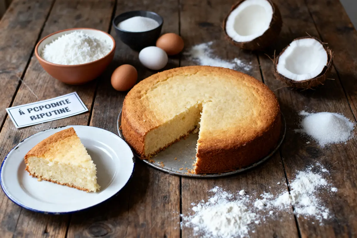 Gâteau au lait de coco : Recette moelleuse et exotique