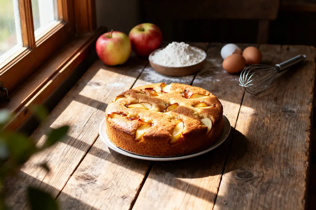 Recette de Grand-Mère du Gâteau aux Pommes Moelleux