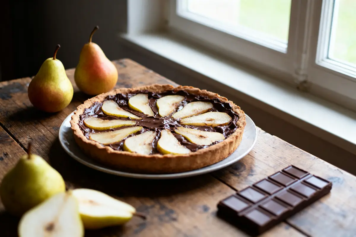 Tarte poire chocolat Cyril Lignac : Recette gourmande facile !