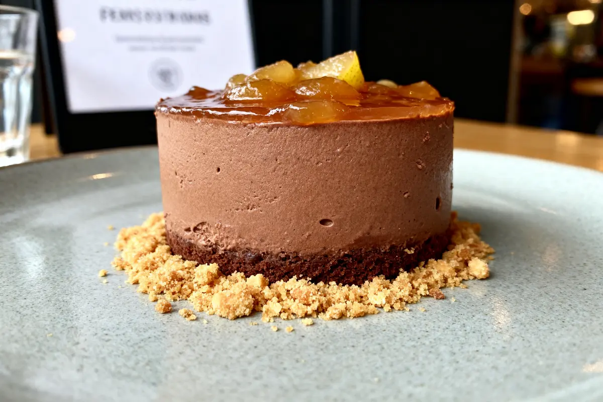 Entremet chocolat-poire : Recette facile et gourmande à essayer !