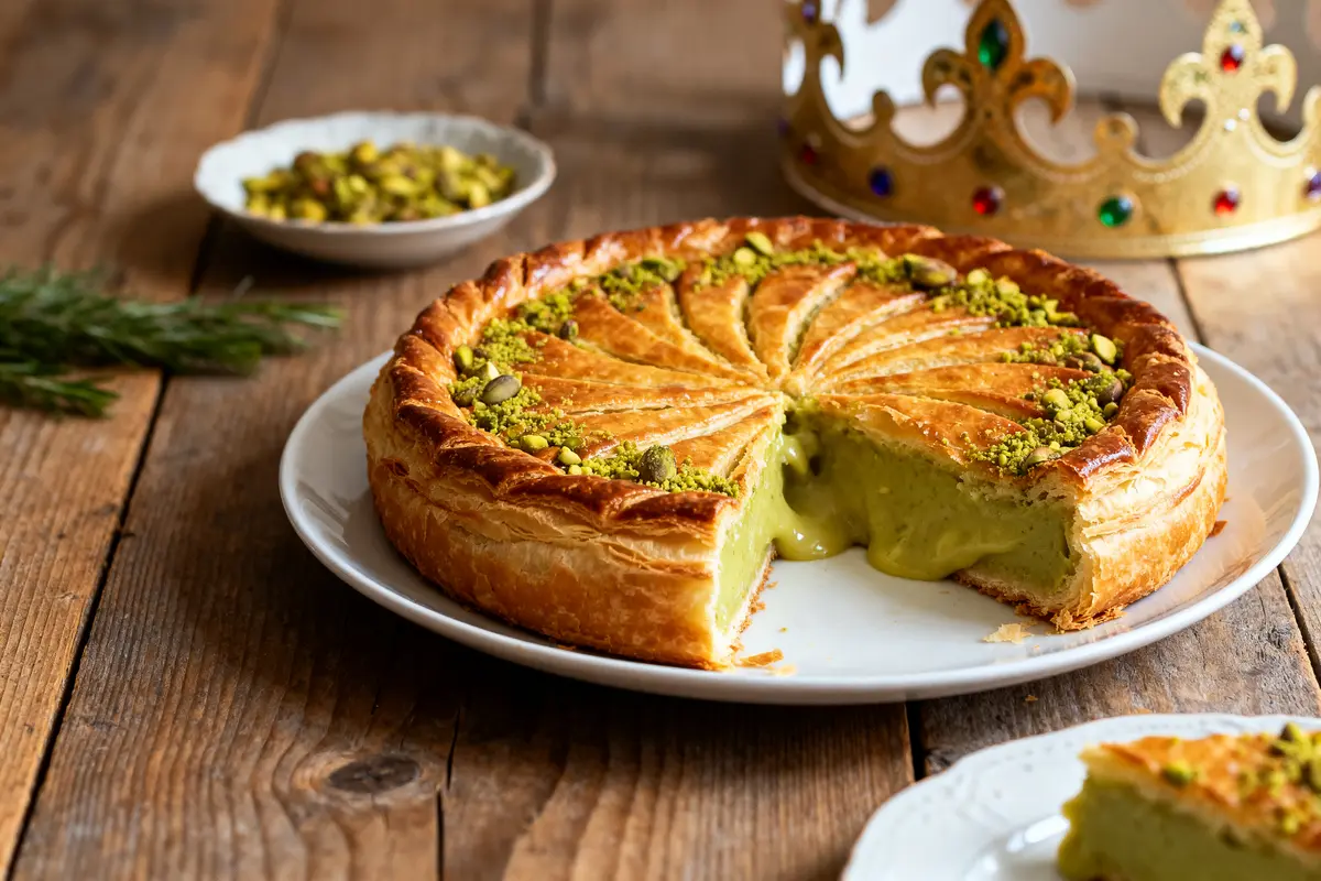 Galette des rois à la pistache : Recette simple et gourmande