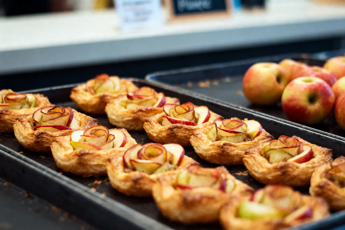 Roses feuilletées aux pommes : Recette facile et délicieuse !