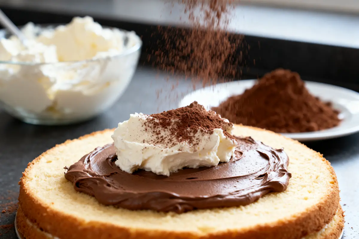 Crème mascarpone chocolat pour génoise : Recette facile !